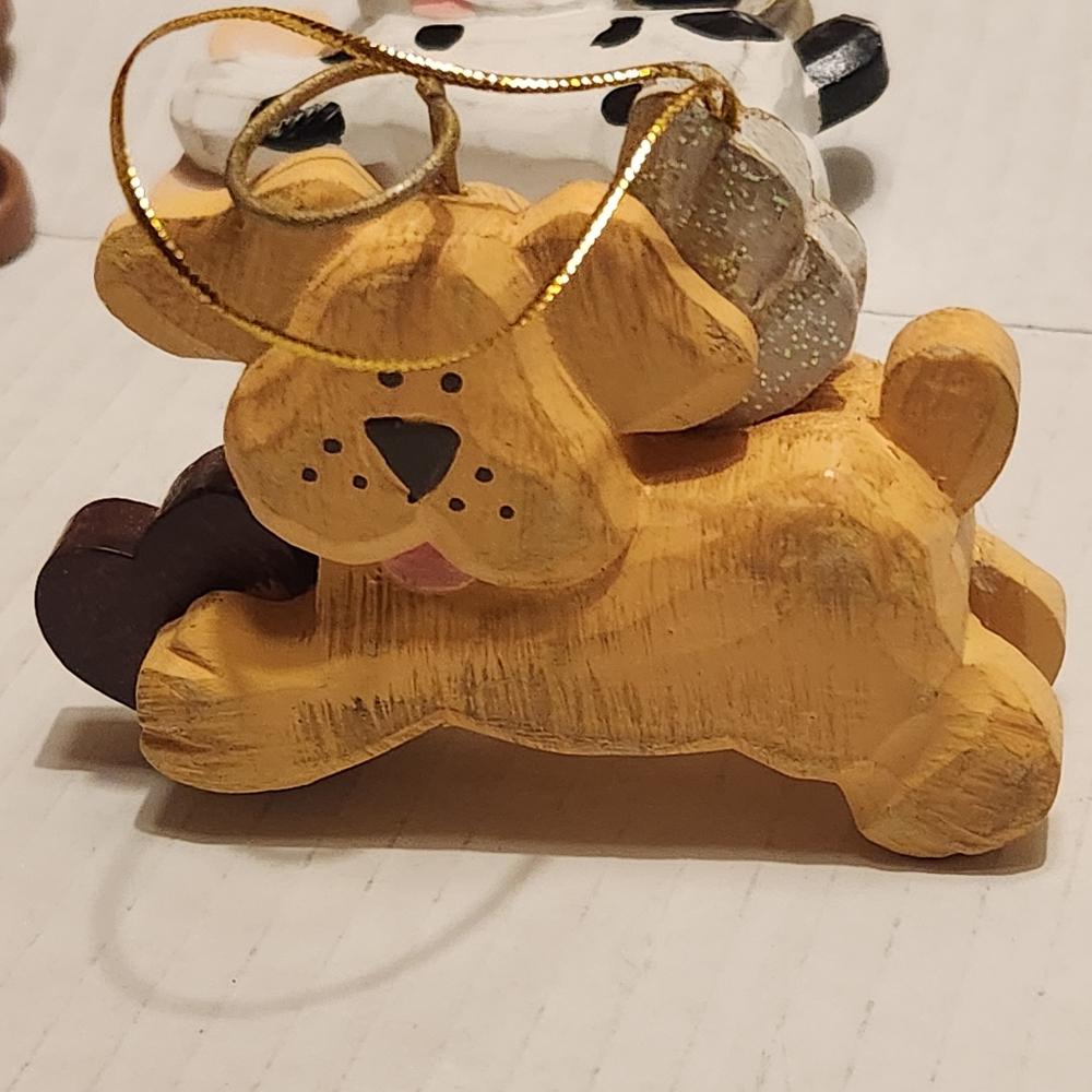 Dog Angel Ornaments Set - Brown, White, Tan - Picture 3 of 6